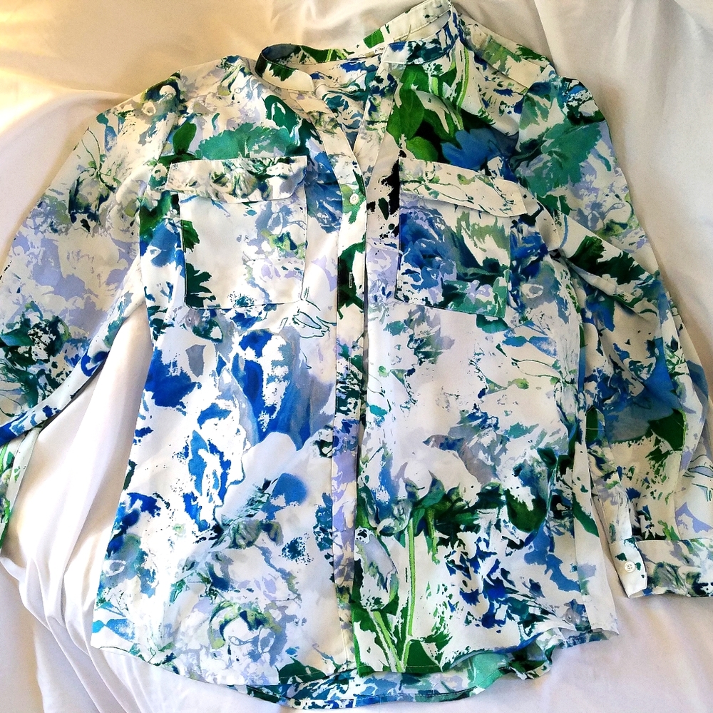 Calvin Klein blouse with pockets (NWOT)